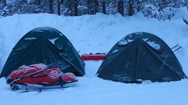 winter skiing adventure in lappland