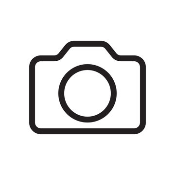 Icon camera. Logo, design, universal, business, social media. Pixel perfect. Vector Eps10.