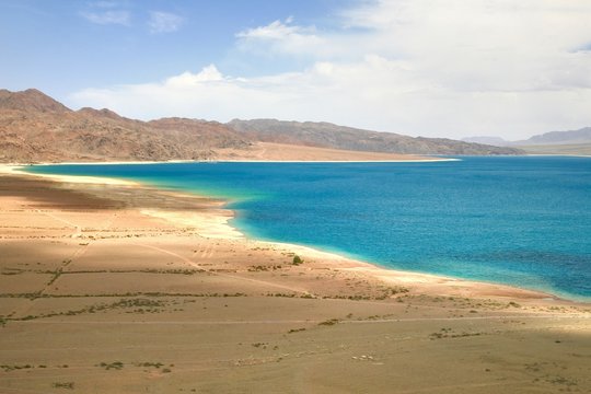 The Orto-Tokoy Water Reservoir on the way to Kochkor and Naryn City, Kyrgyzstan