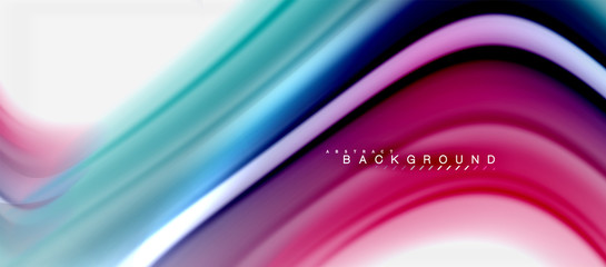 Rainbow fluid colors abstract background twisted liquid design, colorful marble or plastic wavy texture backdrop, multicolored template for business or technology presentation or web brochure cover
