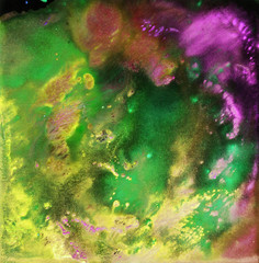 bright painted watercolor textures