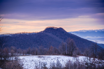 Fototapeta na wymiar Winter in the Mountains
