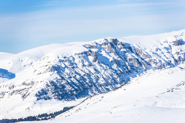 Obraz premium Winter clouds in the mountains