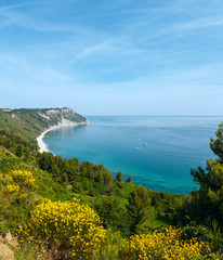 Summer Adriatic sea Mezzavalle beach