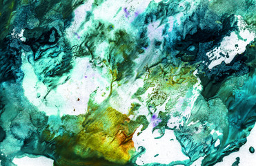 bright painted watercolor textures