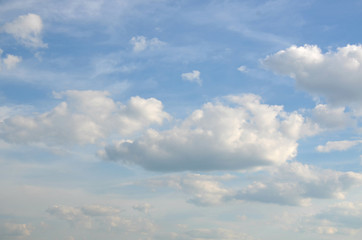 clouds in clear sky, blue sky, white clouds, texture, background