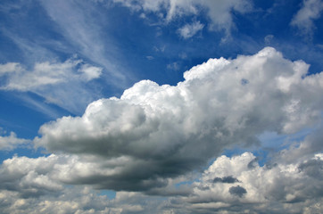 Fototapeta na wymiar clouds in clear sky, blue sky, white clouds, texture, background