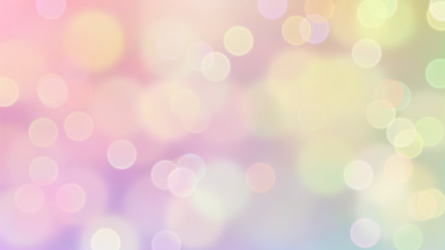 Dromerig bokeh van frisse, zoete pastelkleuren