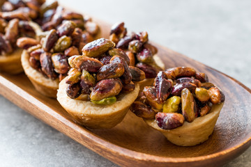 Mini Pistachio Tarts, Tartolet or Tartlets with Nuts