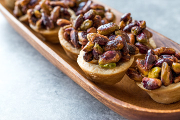 Mini Pistachio Tarts, Tartolet or Tartlets with Nuts
