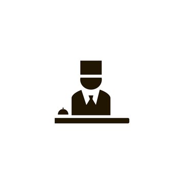 Reseption icon. flat design
