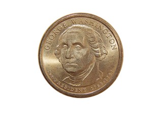Coin one US dollar  (George Washington)