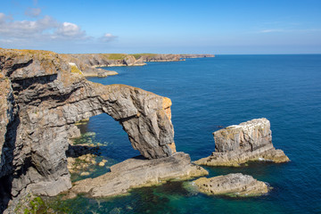 The green bridge of Wales at Castlemartin Firing Range