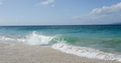 Ferien, Tourismus, Sommer, Sonne, Strand, Meer, Glück, Entspannung, Meditation: Traumurlaub an einem einsamen, karibischen Strand :)