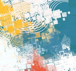 Contemporary art. Hand made art. Colorful texture. Modern artwork. Brushstrokes. Artistic background image. Abstract painting on canvas. Charcoal.