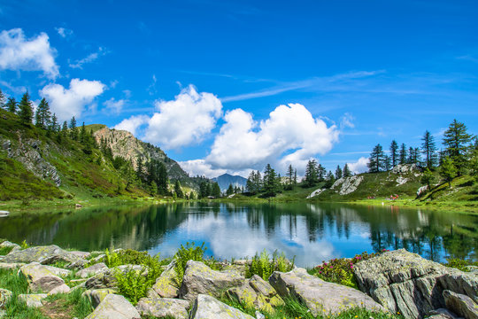 Lago Nero di Rocca la Meja, Cuneo, Valle Maira