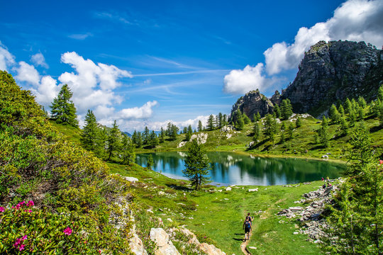 Lago Nero di Rocca la Meja, Cuneo, Valle Maira