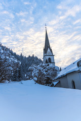 Morning in the Alps Mountains