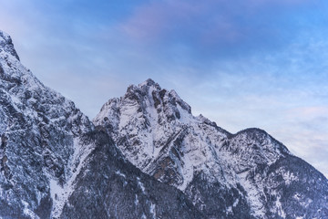 Morning in the Alps Mountains