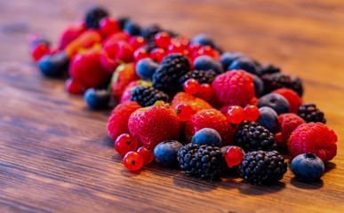 Wilder Beeren Mix - Erdbeeren, Himbeeren, Brombeeren, Heidelbeeren und Johannisbeeren 