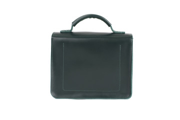 Leather bag on a white background, isolated