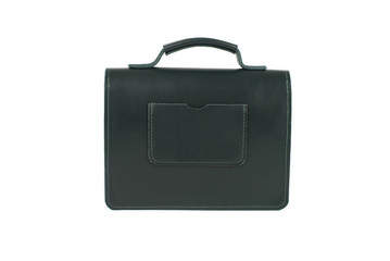 Leather bag on a white background, isolated