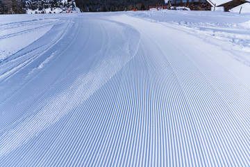 Ski resort in Dolomites Mountains