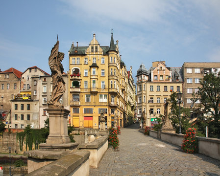 Bridge of St. John - Gothic bridge in Klodzko. Poland