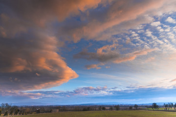 Clouds at the sunset
