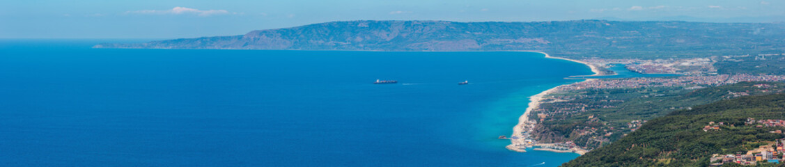 Sea coast view from Saint Elia mount top