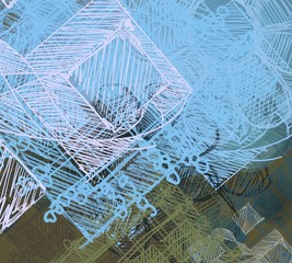 Contemporary art. Hand made art. Colorful texture. Modern artwork. Brushstrokes. Artistic background image. Abstract painting on canvas. Charcoal.