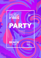 Party poster for night club