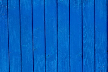 Retro style blue color wooden planks Background 
