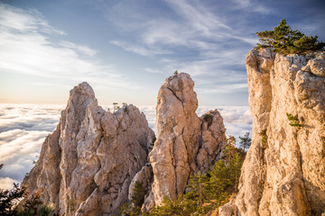 Fototapeta na wymiar Mountain range Ai-Petri, the Republic of Crimea.