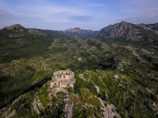 Fototapeta na wymiar Fort Stražnik, Orjen Mountain, Montenegro