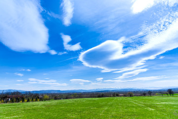 Beautifukl springtime sunny day