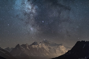 ciel &eacute;toile &agrave; Chamonix