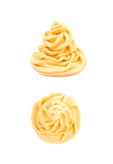 Frosting cream swirl isolated