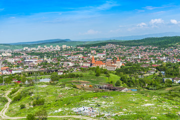 Fototapeta na wymiar Hunedoara city view, Romania
