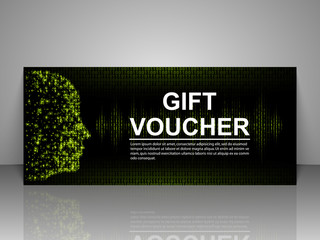 Gift voucher template.