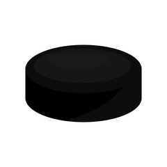 Isolated hockey puck icon