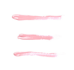 Line stroke of paint isolated