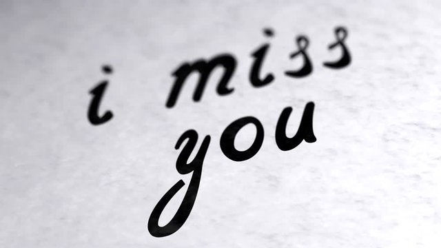 I miss you. Looping footage has 4K resolution and encoder Prores 4444.