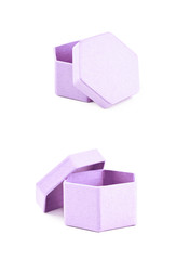 Paper gift box isolated