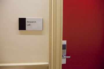 Research lab entrance