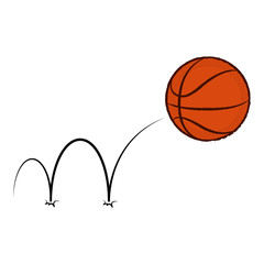 Fototapeta premium Isolated basketball ball icon