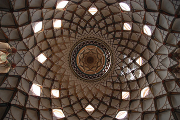 Dome of the traditional house in Kashan, Iran