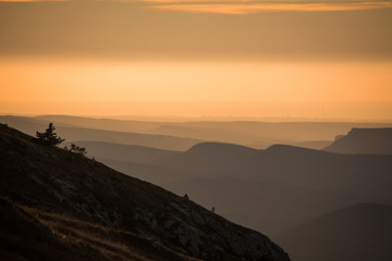 Crimean mountains. View from Chatyr-Dag mountain