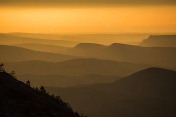 Crimean mountains. View from Chatyr-Dag mountain