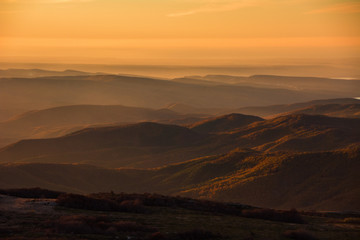 Crimean mountains. View from Chatyr-Dag mountain